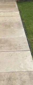 Steinfliesenweg nach der Reinigung