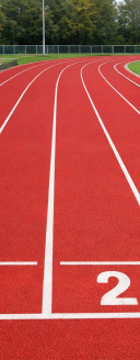 Bild einer gereinigten Tartanbahn